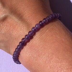 Amethyst Beaded Bracelet